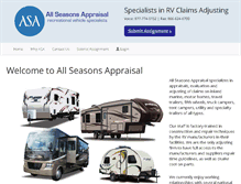 Tablet Screenshot of allseasonsappraisal.com